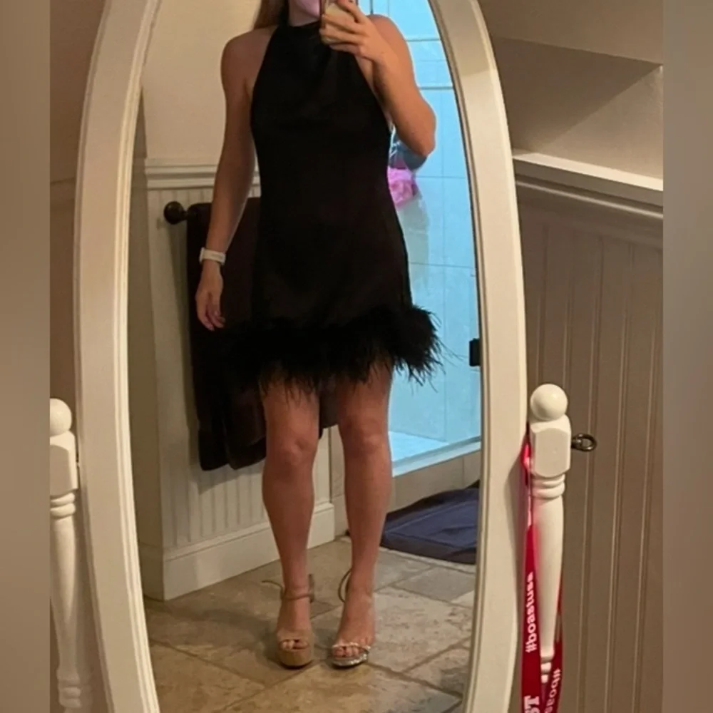 Amanda Uprichard Lunaria Dress in Black - Picture 2 of 5